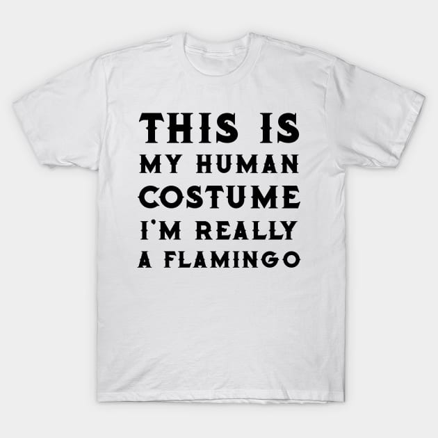 Flamingo Halloween Costume Funny Women Or Girls T-Shirt by macshoptee